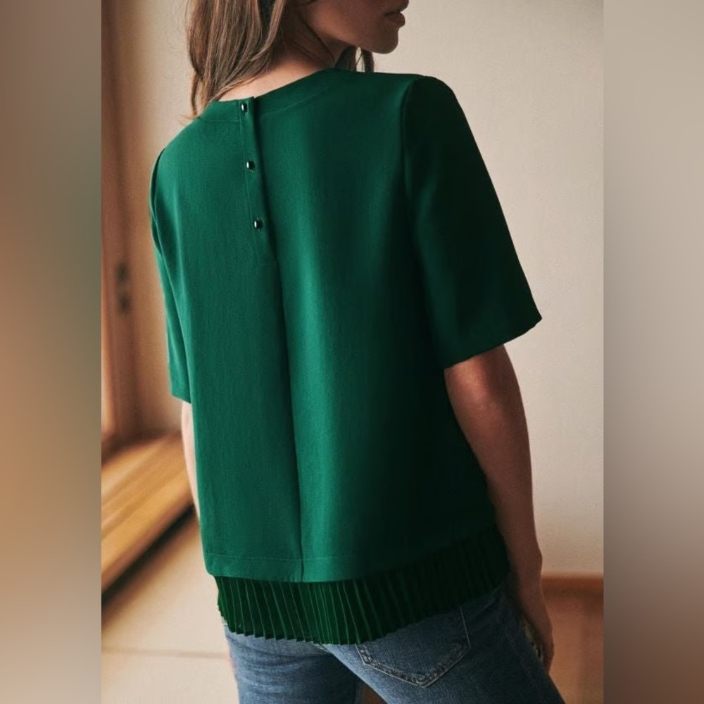SEZANE Green Pernille Blouse
